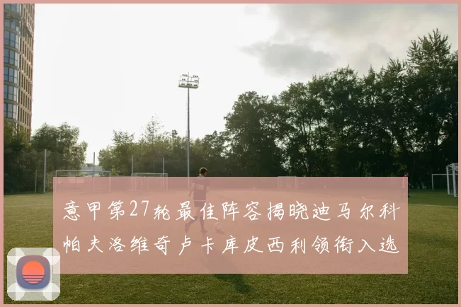 意甲第27轮最佳阵容揭晓迪马尔科帕夫洛维奇卢卡库皮西利领衔入选